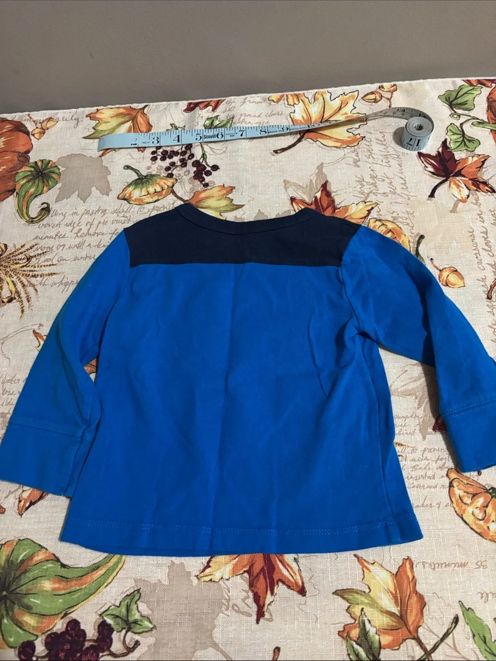 The Children's Place Blue & Navy Long Sleeve Tee with '12' Graphic